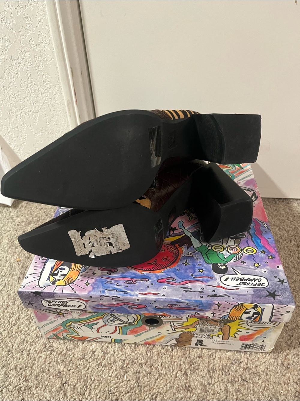 Jeffrey Campbell La-Siren Mixed Media Bootie - Picture 4 of 4